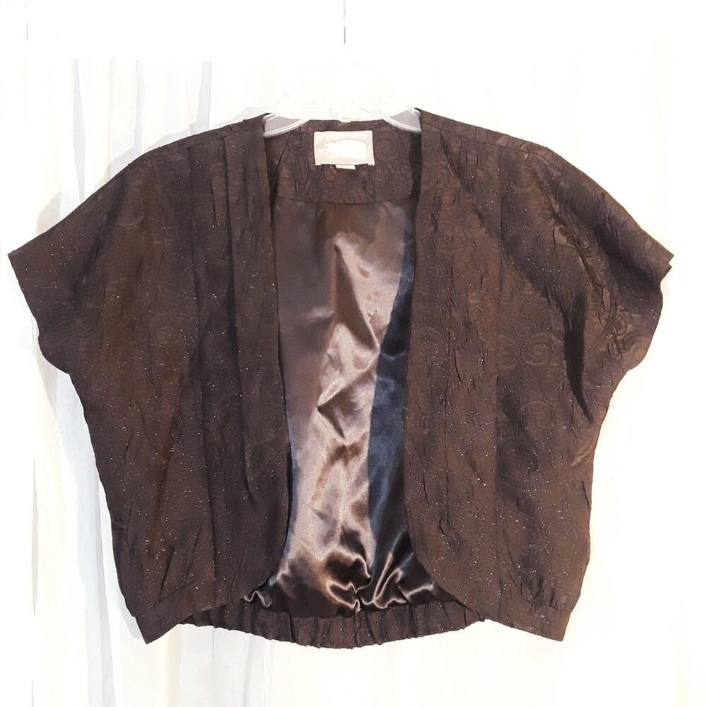 Forever 21 Black Crop BlazerJacket Embellished Small Petite